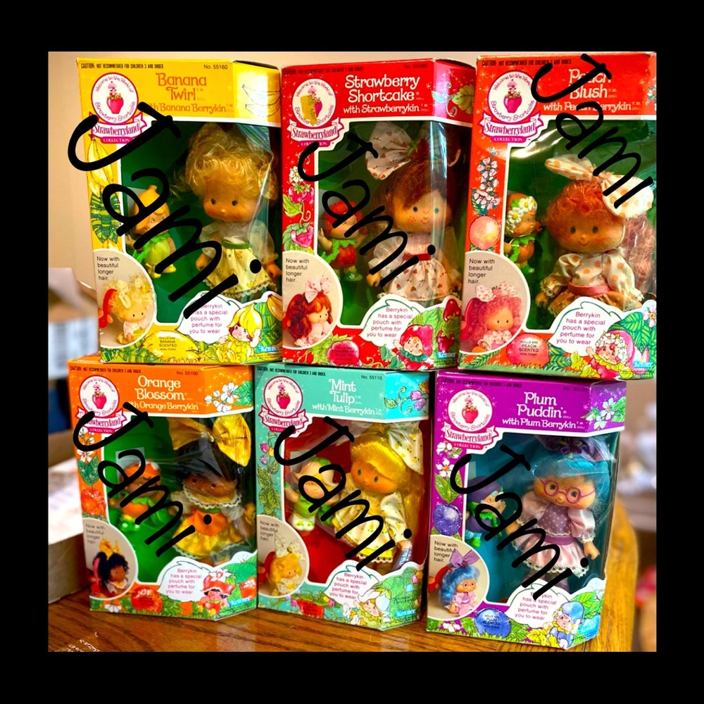 🍓 Strawberry shortcake BERRYKIN Party Pleaser dolls vintage NRFB